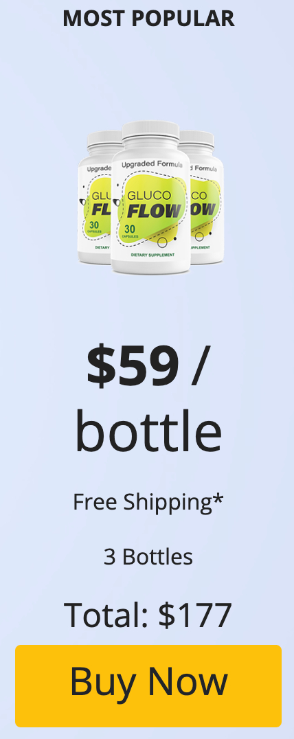 GlucoFlow - 3 Bottles